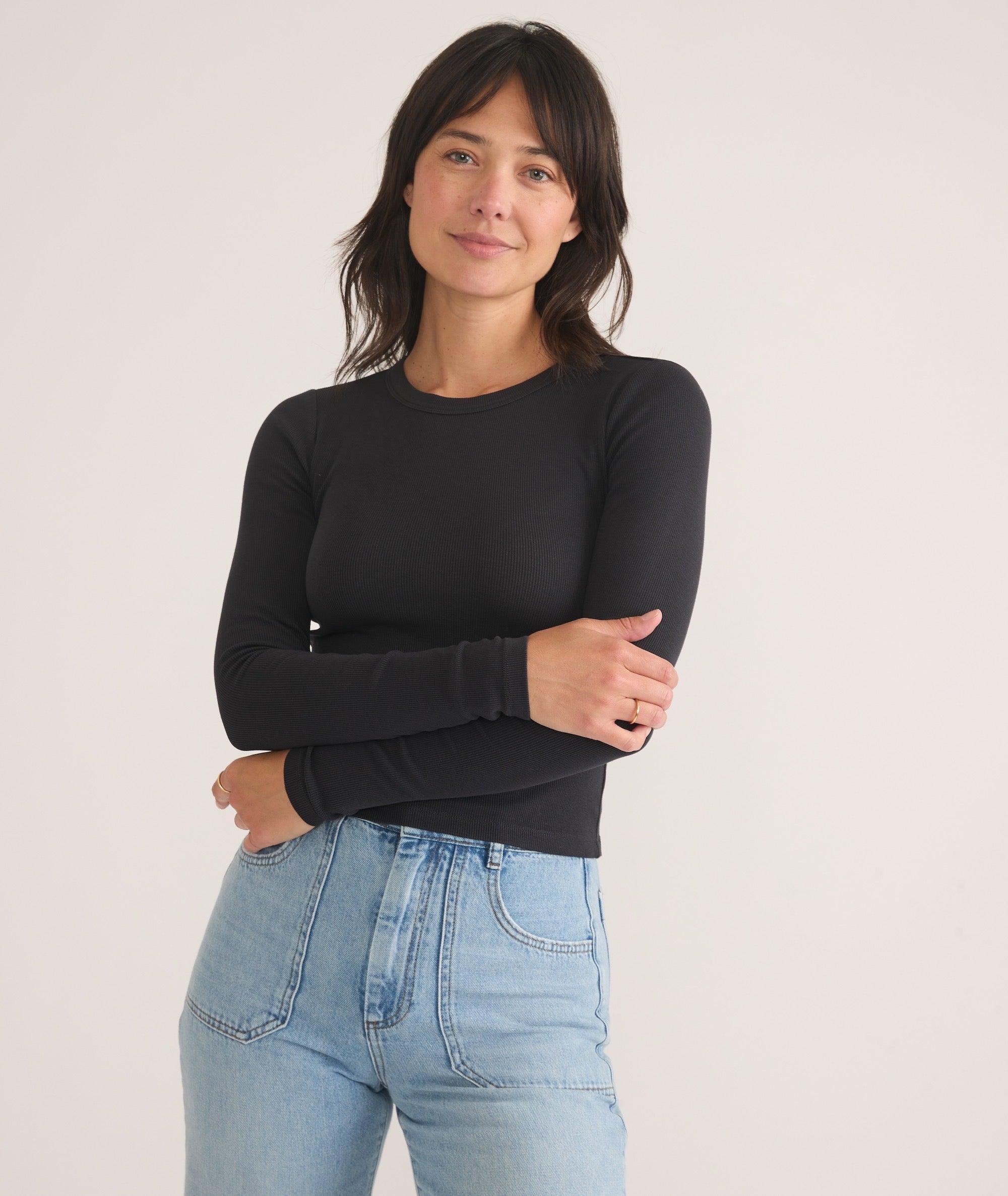 Lexi Rib Sun-In Longsleeve Crew Tee Product Image