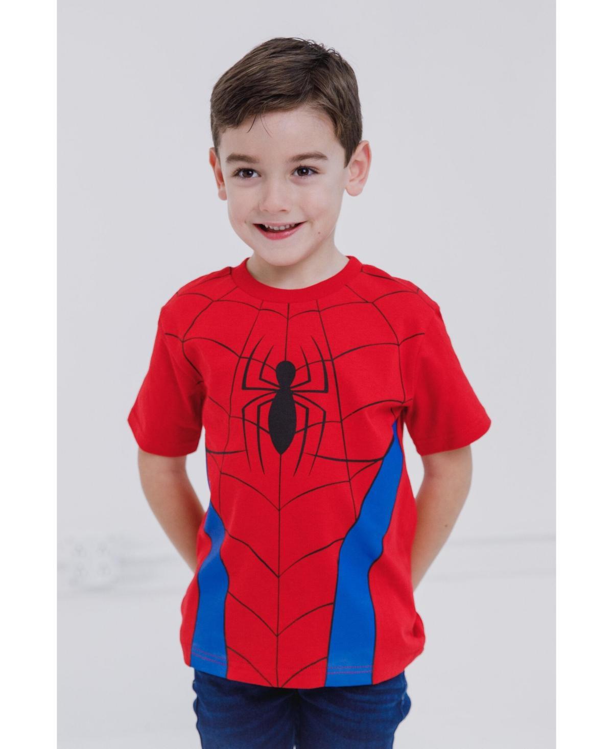 Marvel Baby Boys Spider-Man Matching Family Cosplay T-Shirt to Adult - Red Product Image