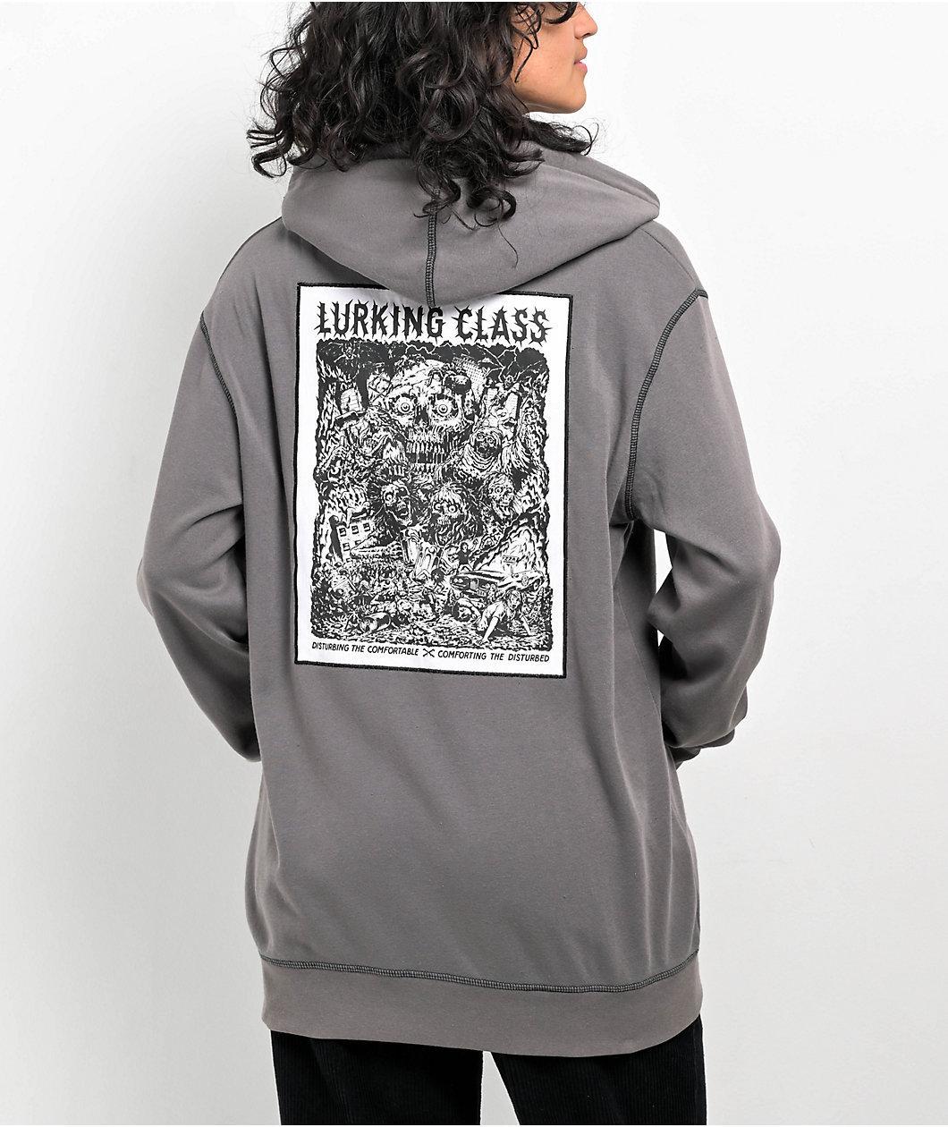 Lurking Class by Sketchy Tank Infestation Grey Zip Hoodie Product Image