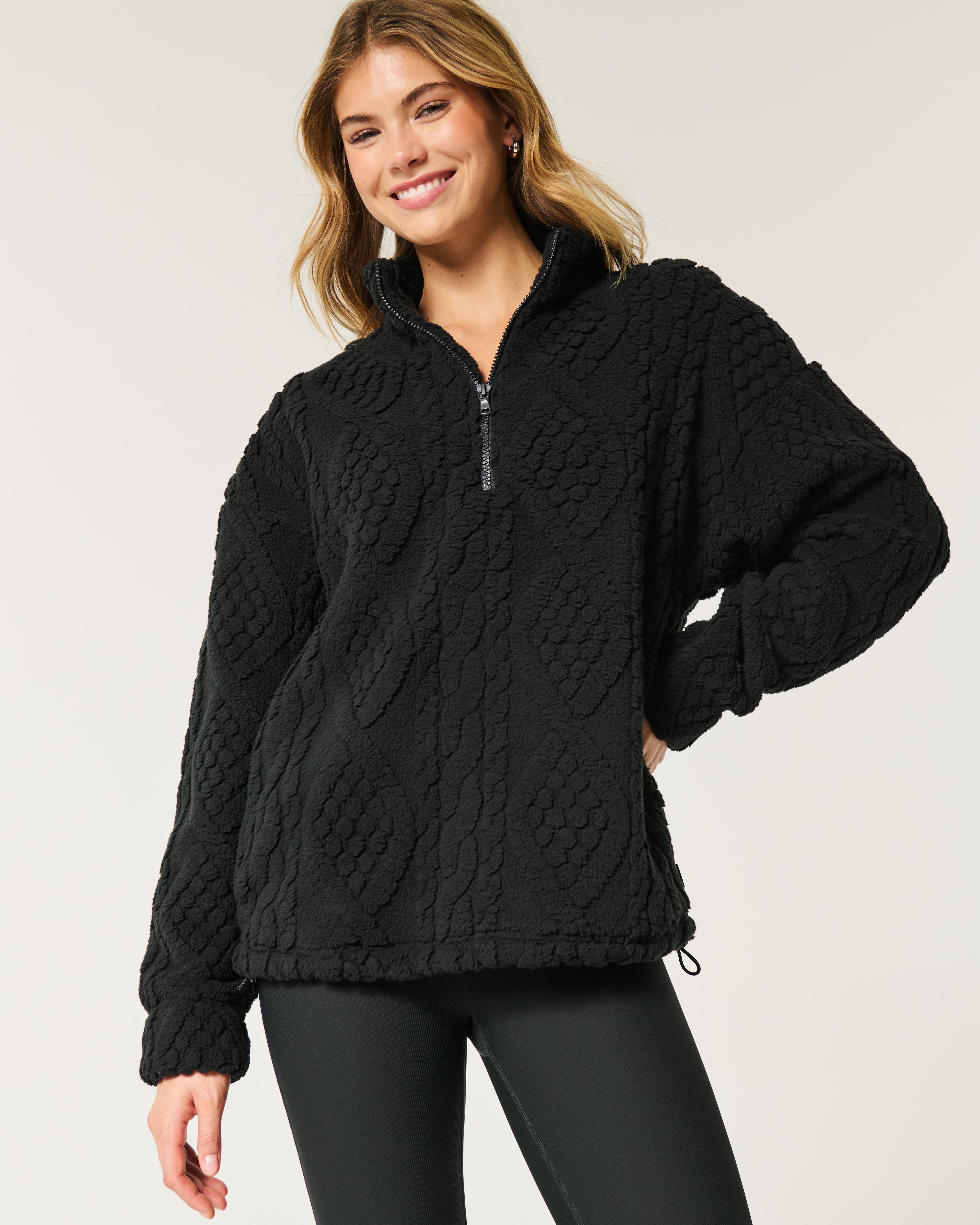 Gilly Hicks Cozy Quarter-Zip Sweatshirt Product Image