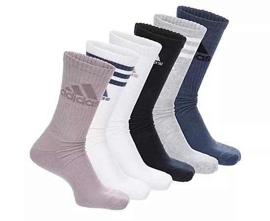 Adidas Men's Athletic Cushioned Crew Socks 6 Pairs Product Image