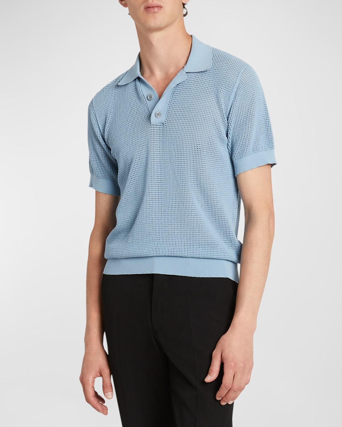 Dries Van Noten Mindo Mesh Sweater Polo Product Image