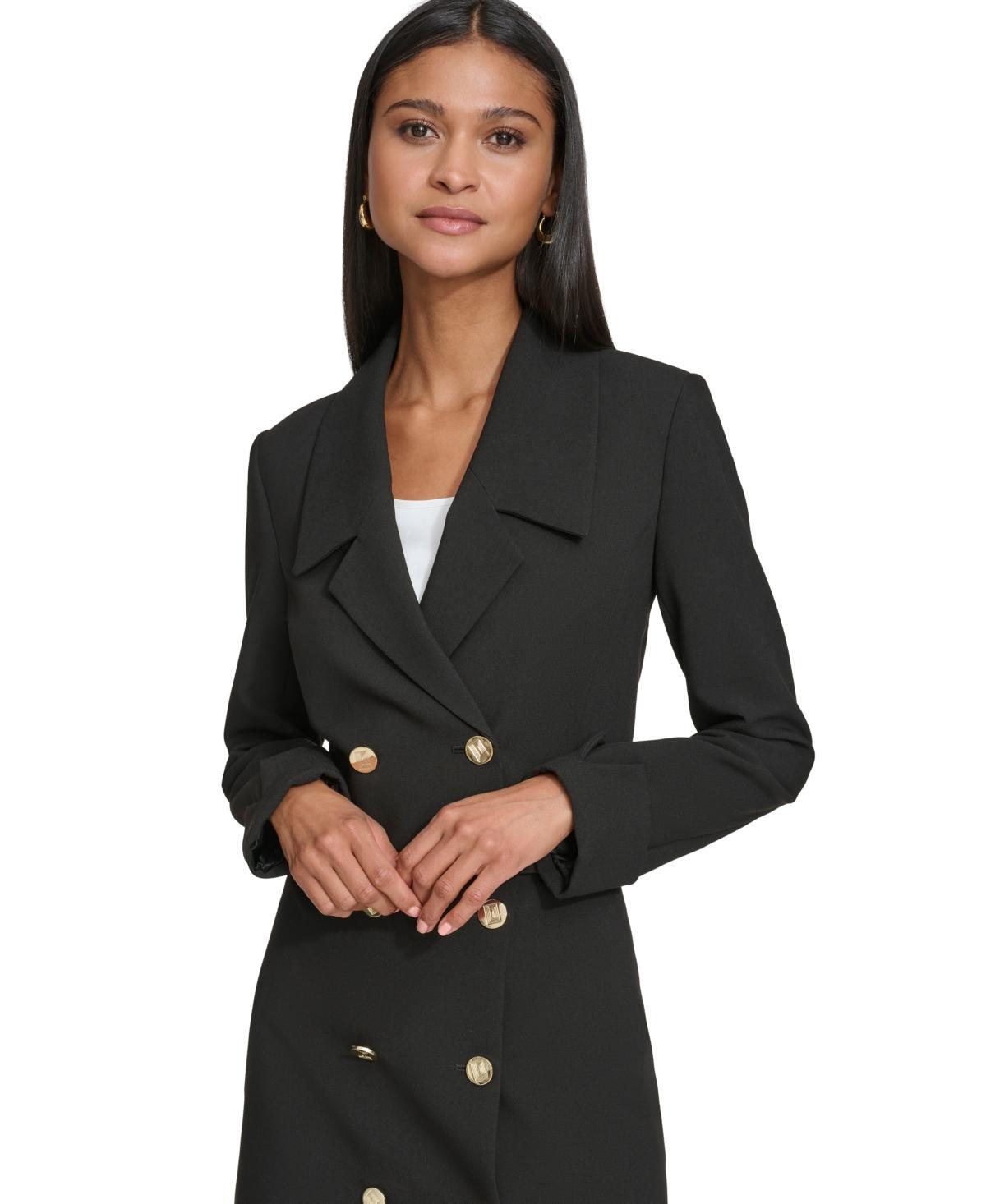 Women's Double-Breasted Cropped Blazer Product Image