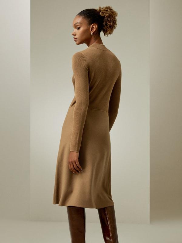 Slim Fit Wool Dress Product Image