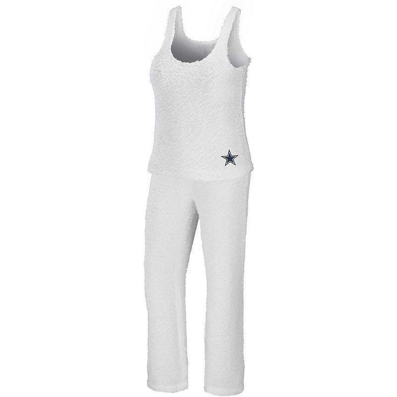 Womens WEAR by Erin Andrews Cream Dallas Cowboys Cozy Scoop Neck Tank Top & Pants Sleep Set Product Image