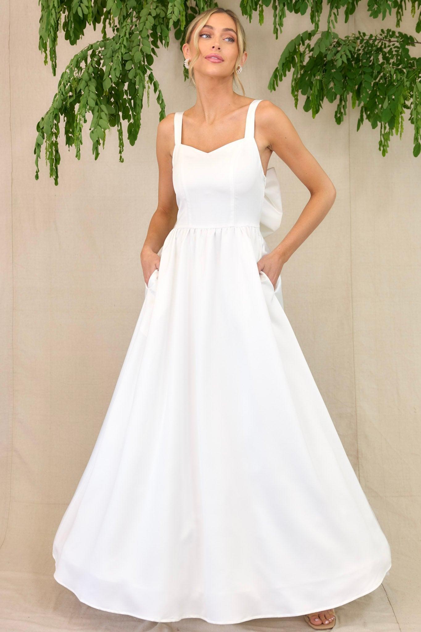 Light Up My Life White Maxi Dress Product Image