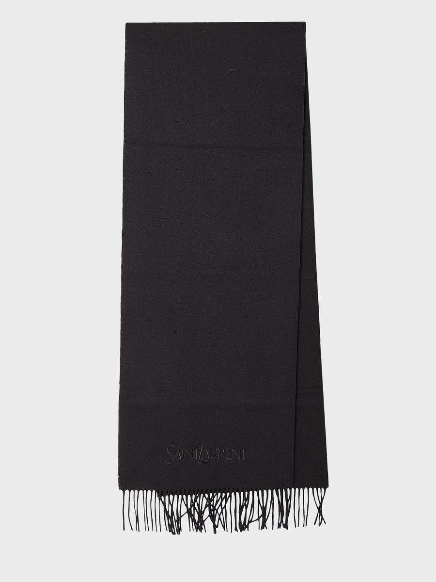 Men's Embroidered Logo Shawl In Black Product Image