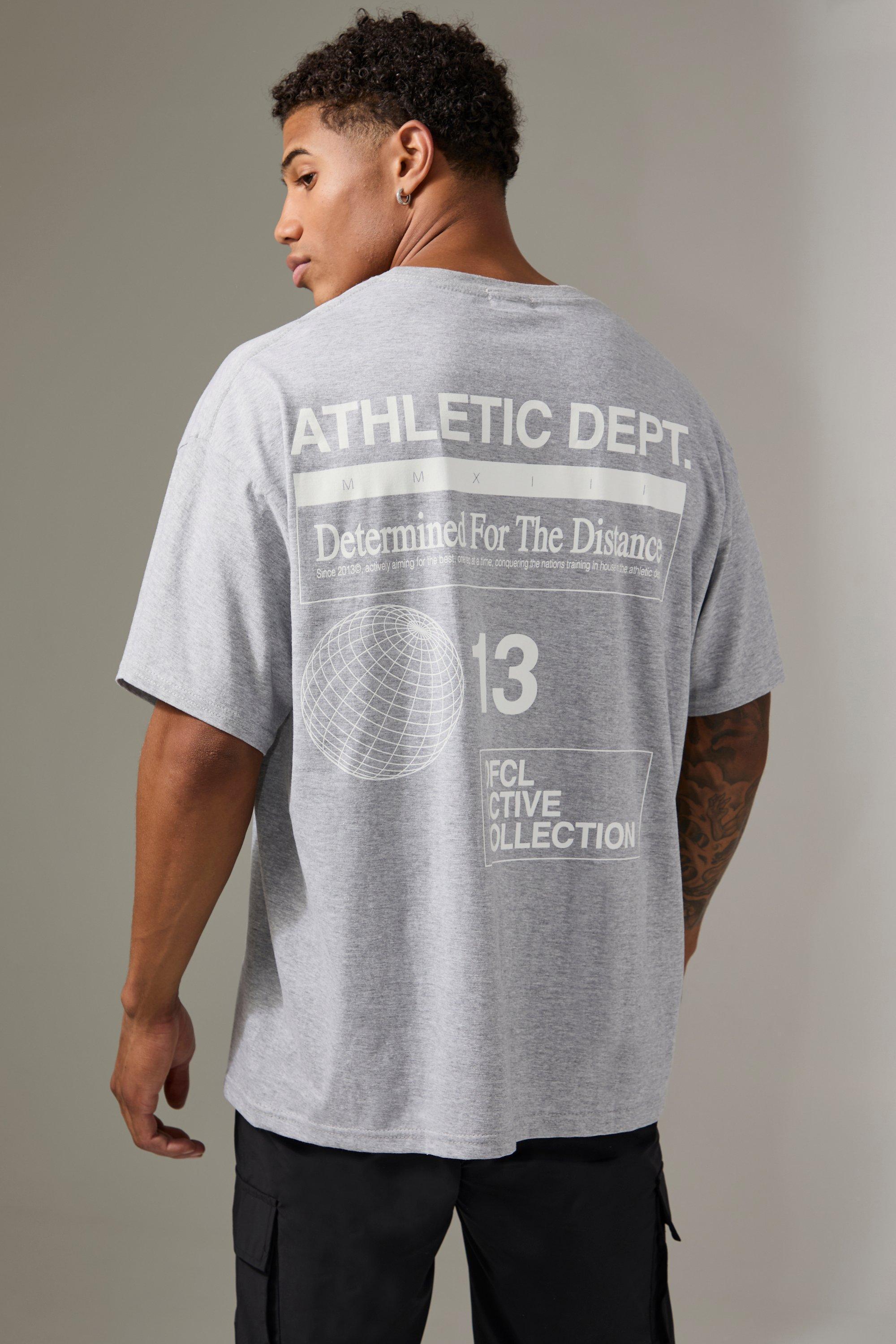 Man Active Athletic Dept Oversized T-shirt | boohooMAN USA Product Image