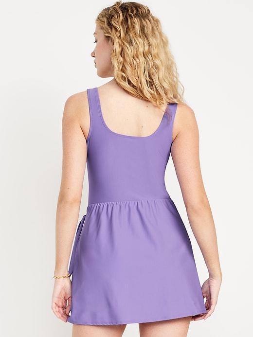 Side-Tie Swim Dress Product Image