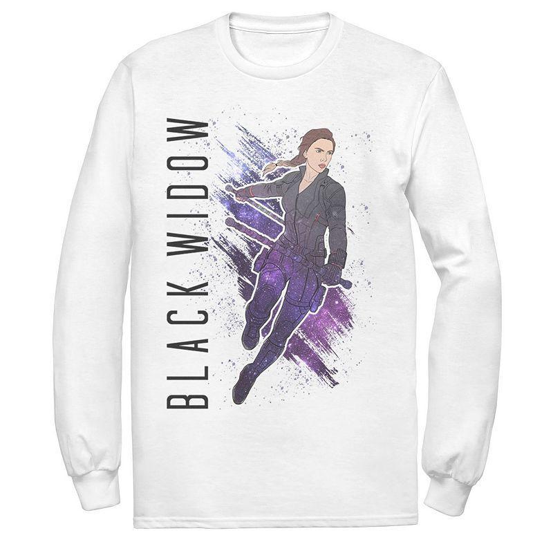 Mens Marvel Avengers Endgame Black Widow Galaxy Painted Tee Product Image