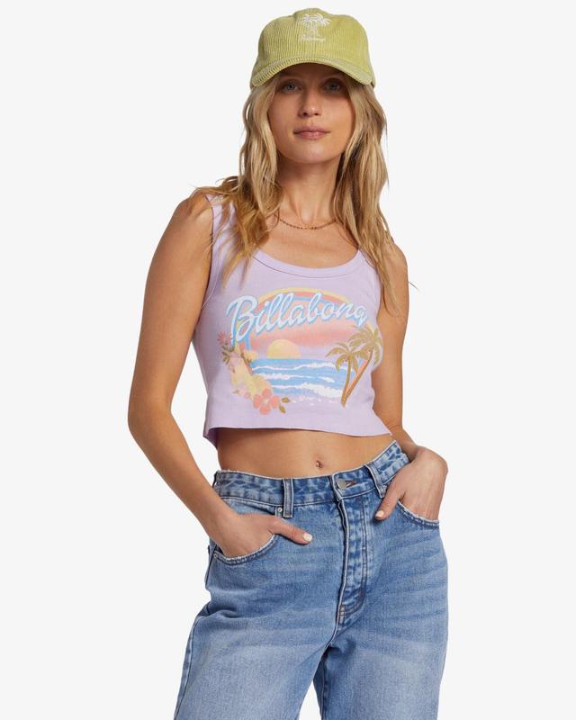 Wild Waves Tank Top - Peaceful Lilac Female Product Image