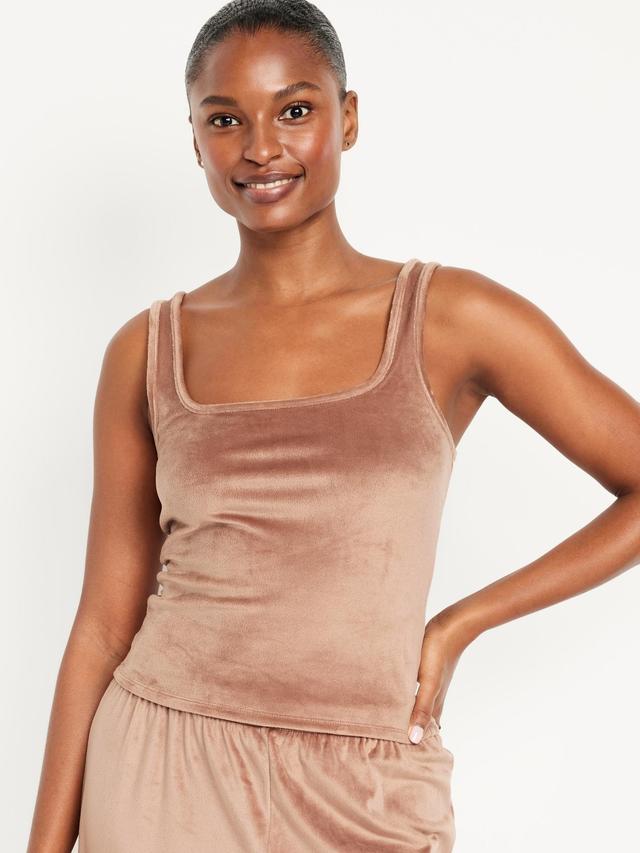 Velour Pajama Tank Top Product Image