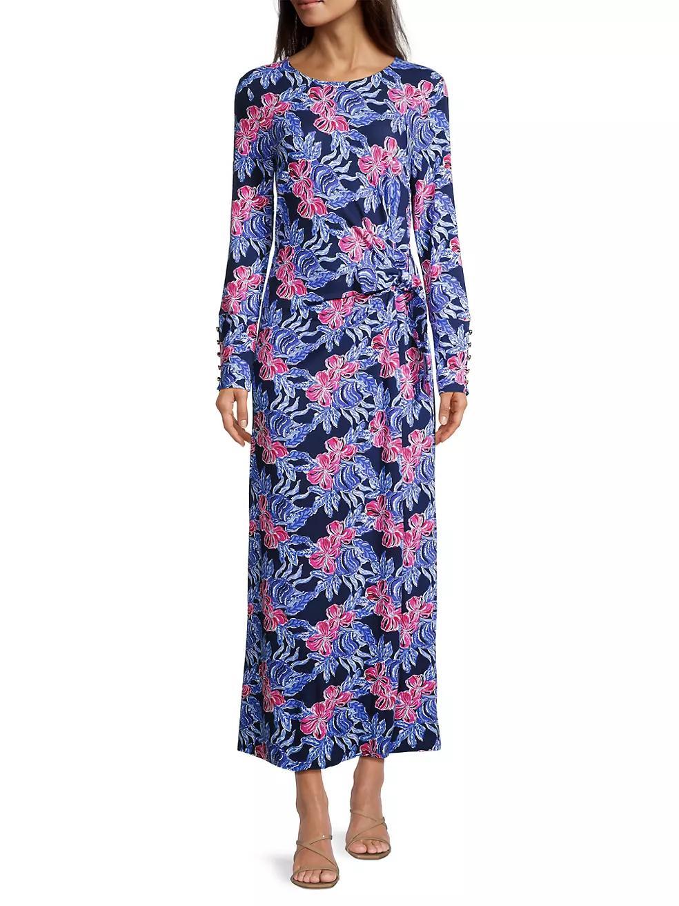 Bryson Floral Long-Sleeve Maxi Dress Product Image