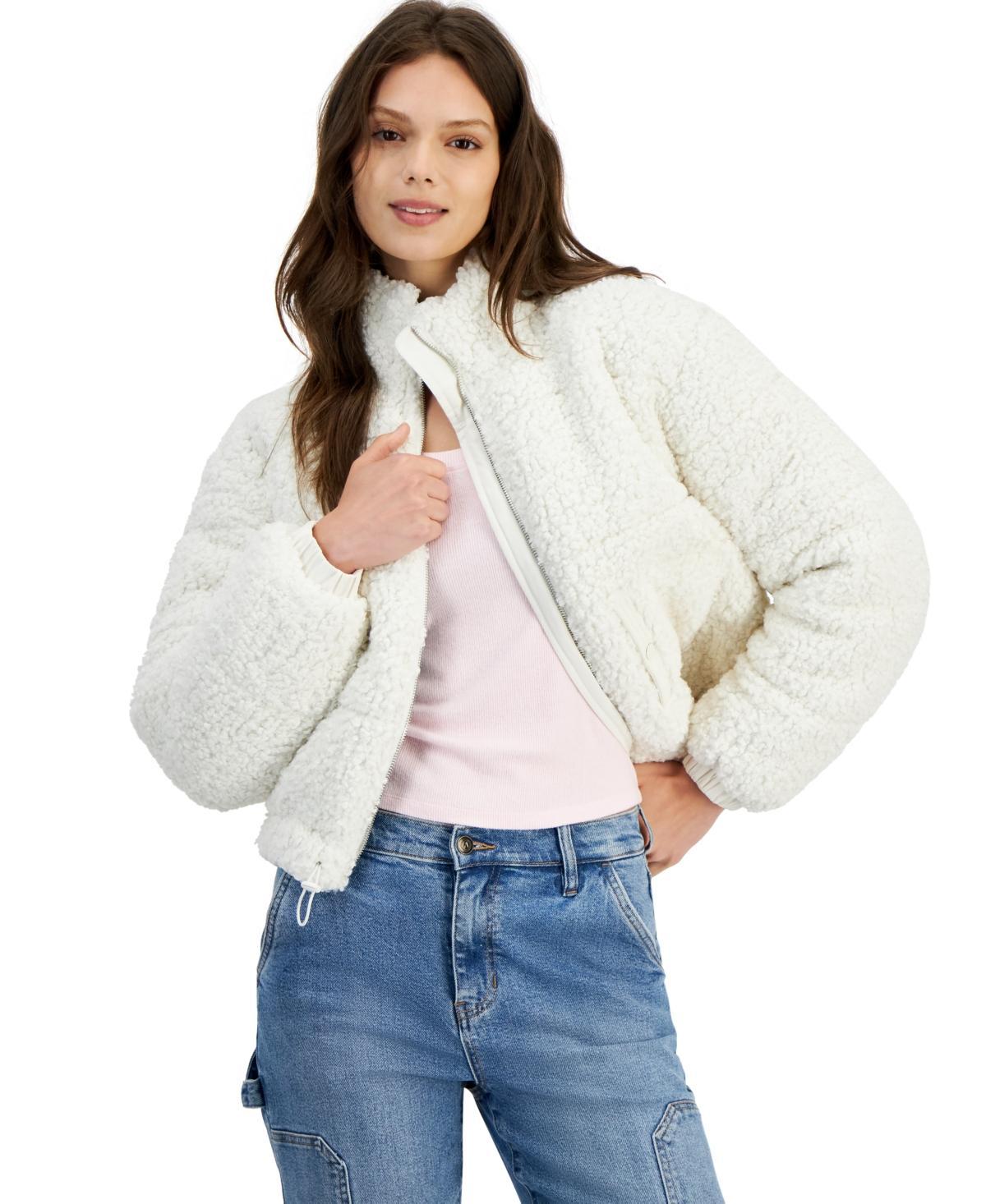 And Now This Womens Faux Sherpa Front-Zip Jacket, Created for Macys Product Image