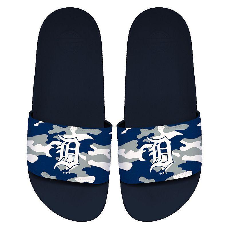 Mens ISlide Detroit Tigers Camo Motto Slide Sandals Blue Product Image