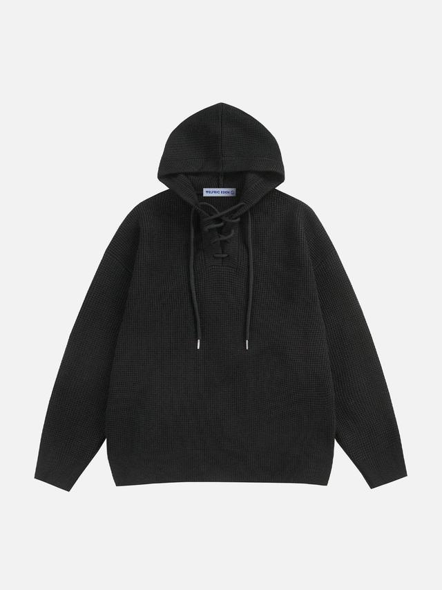 Aelfric Eden Basic Solid Waffle Hoodie Product Image