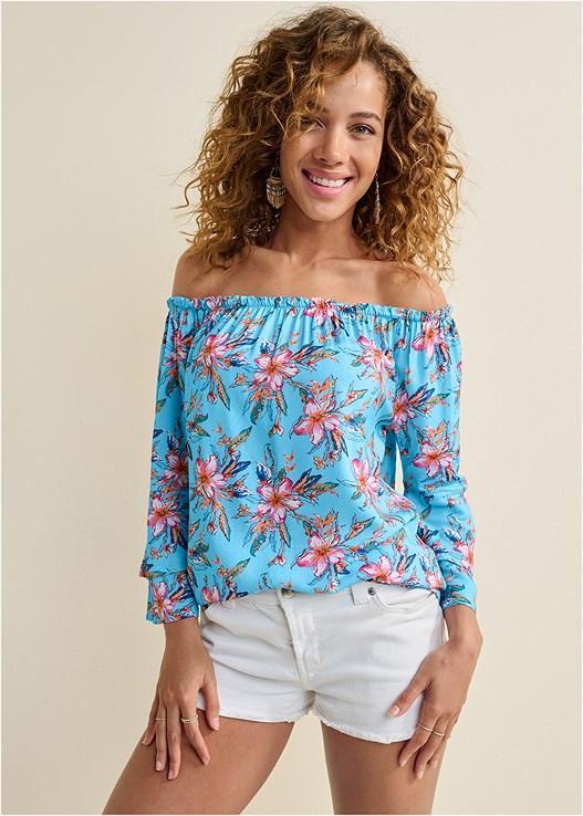 Off-The-Shoulder Printed Top product image