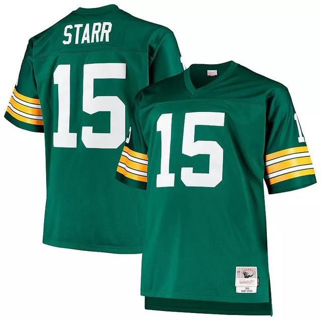 Mens Mitchell & Ness Bart Starr Bay Packers Big & Tall 1968 Retired Player Replica Jersey Product Image