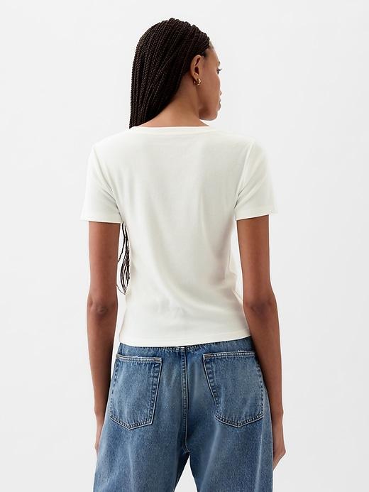 Modern Rib Cropped T-Shirt Product Image