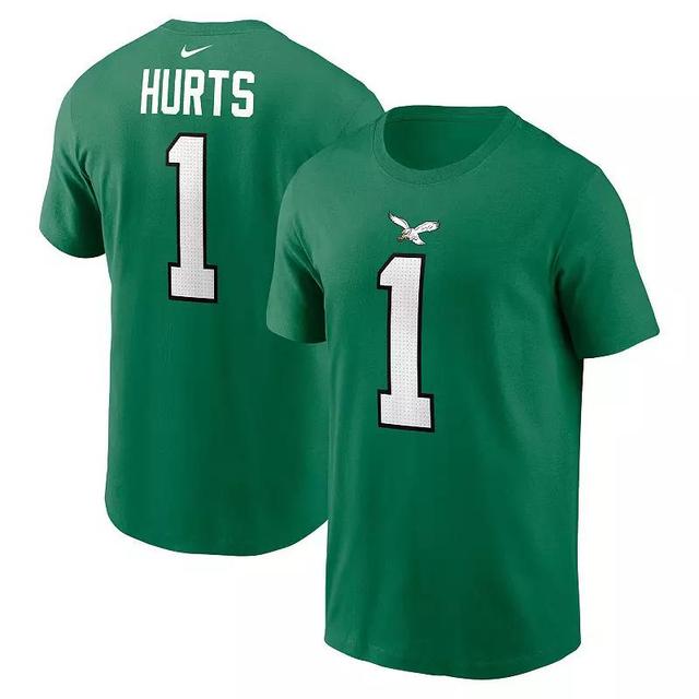 Mens Nike A.J. Brown Kelly Philadelphia Eagles Alternate Player Name & Number T-Shirt Product Image