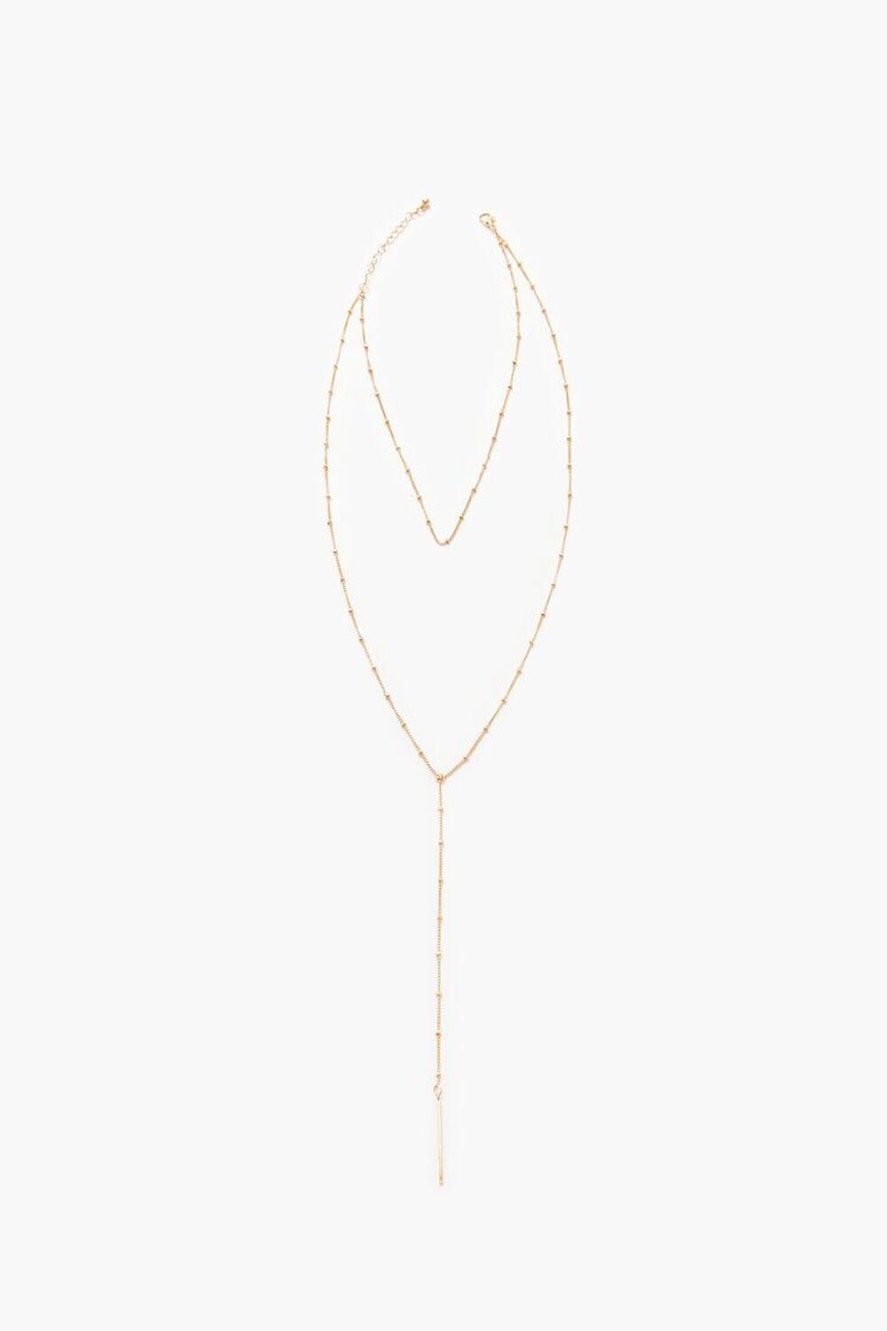 Layered Matchstick Y-Chain Necklace | Forever 21 Product Image