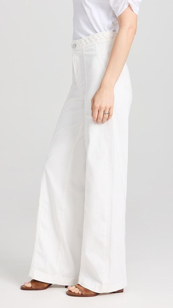 FRAME Braided Waistband Wide Leg Jeans | Shopbop Product Image