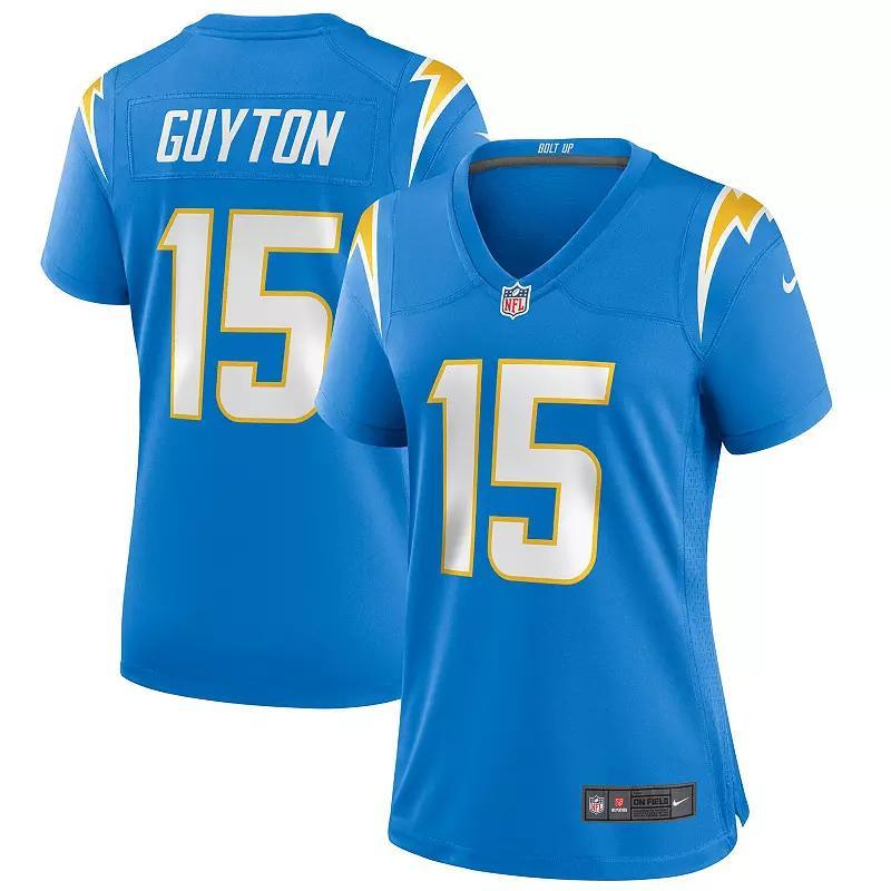 Womens Nike Jalen Guyton Powder Blue Los Angeles Chargers Game Player Jersey Product Image