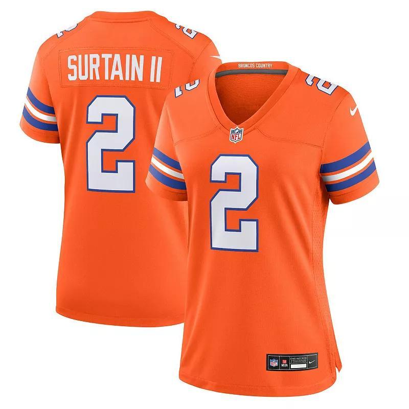 Patrick Surtain II Denver Broncos Nike Womens NFL Game Football Jersey Product Image