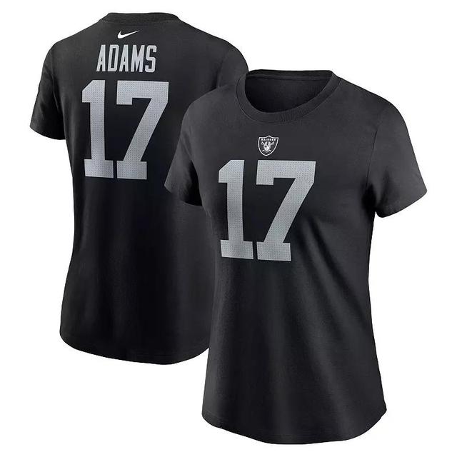 Womens Nike Davante Adams Black Las Vegas Raiders Player Name & Number T-Shirt Product Image