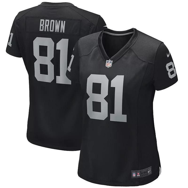 Womens Nike Ronnie Lott Black Las Vegas Raiders Game Retired Player Jersey - Black Product Image