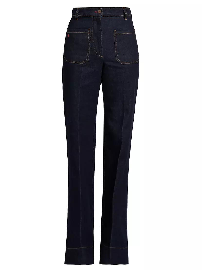 Alina High-Rise Stretch Flare Jeans Product Image