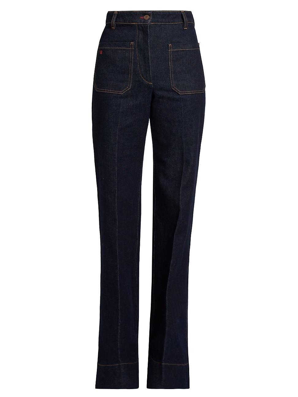 Womens Alina High-Rise Stretch Flare Jeans product image