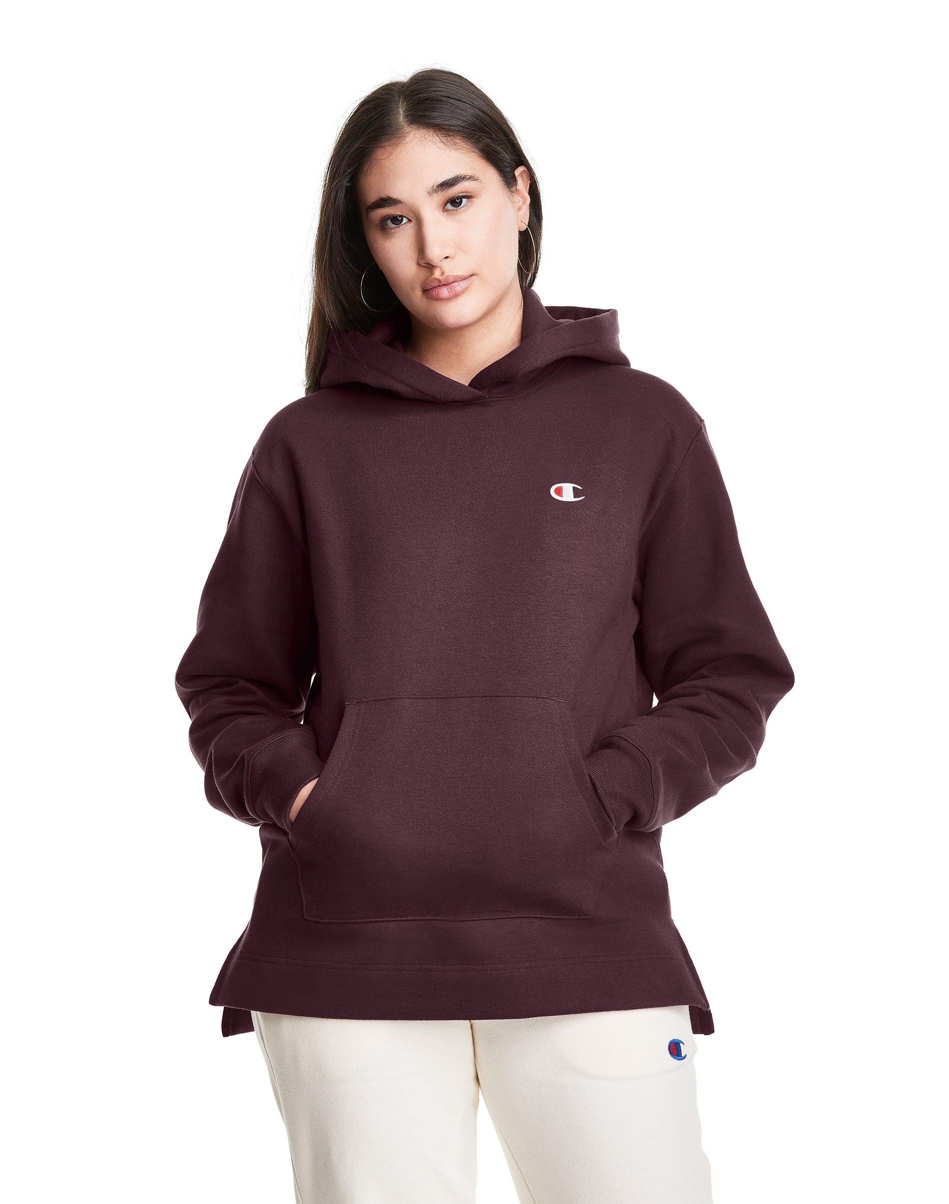 Womens Champion Reverse Weave Hoodie, Split Hem Smoked Lilac L Product Image