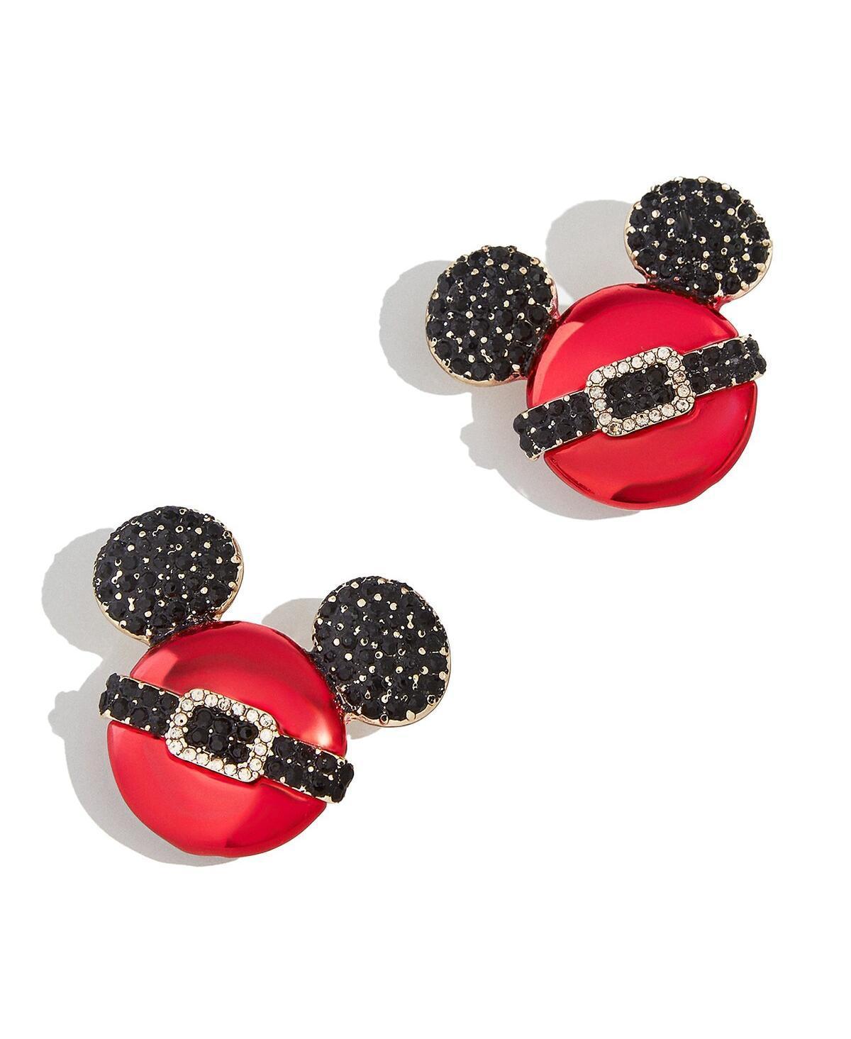 Womens Baublebar Mickey Mouse Santa Statement Earrings Product Image