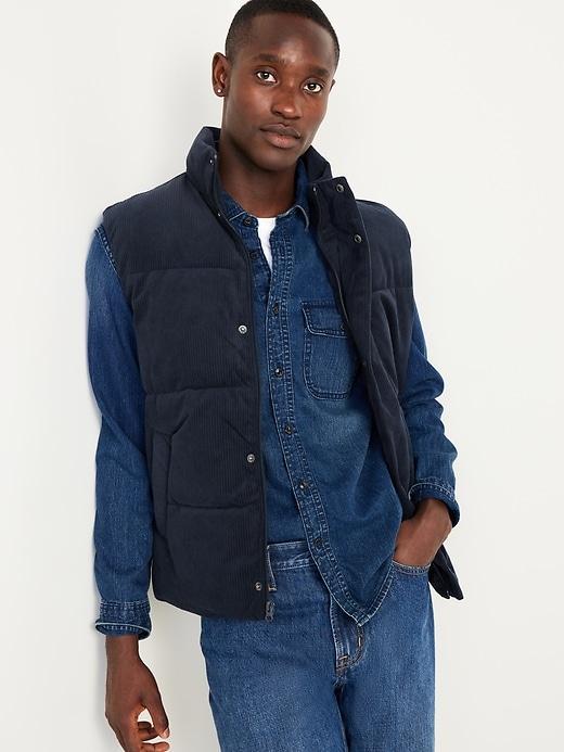 Water-Resistant Puffer Vest Product Image