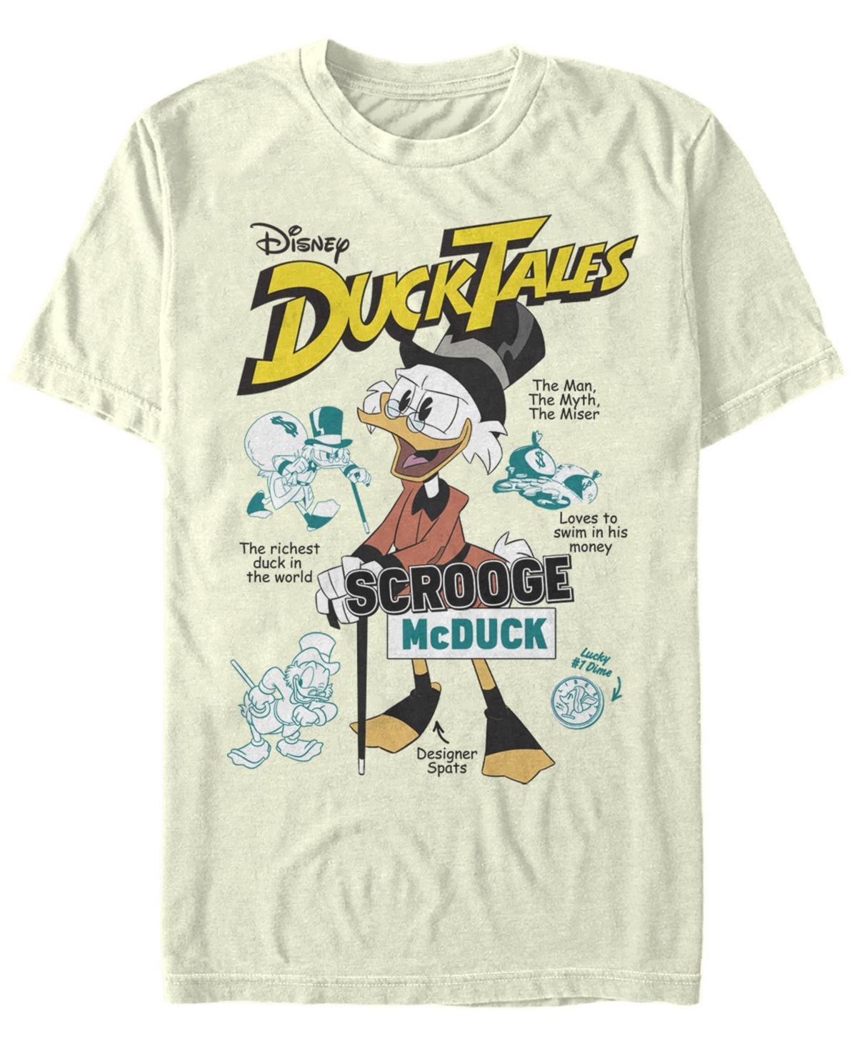 Mens Duck Tales Richest Duck Poster Tee Natural Product Image