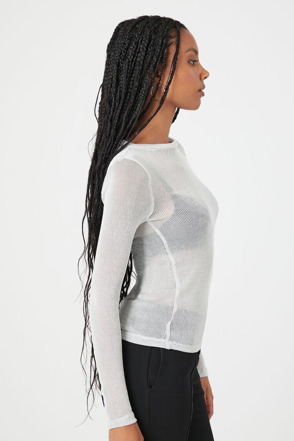 Sheer Long-Sleeve Top | Forever 21 Product Image