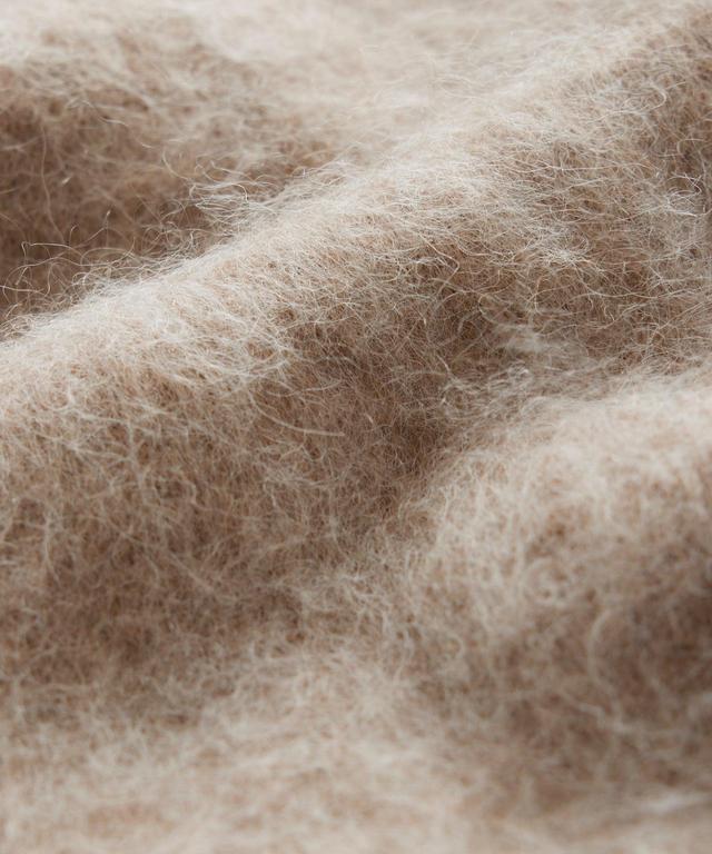 Over-Brushed Mohair Jacket in Sand Stone Product Image