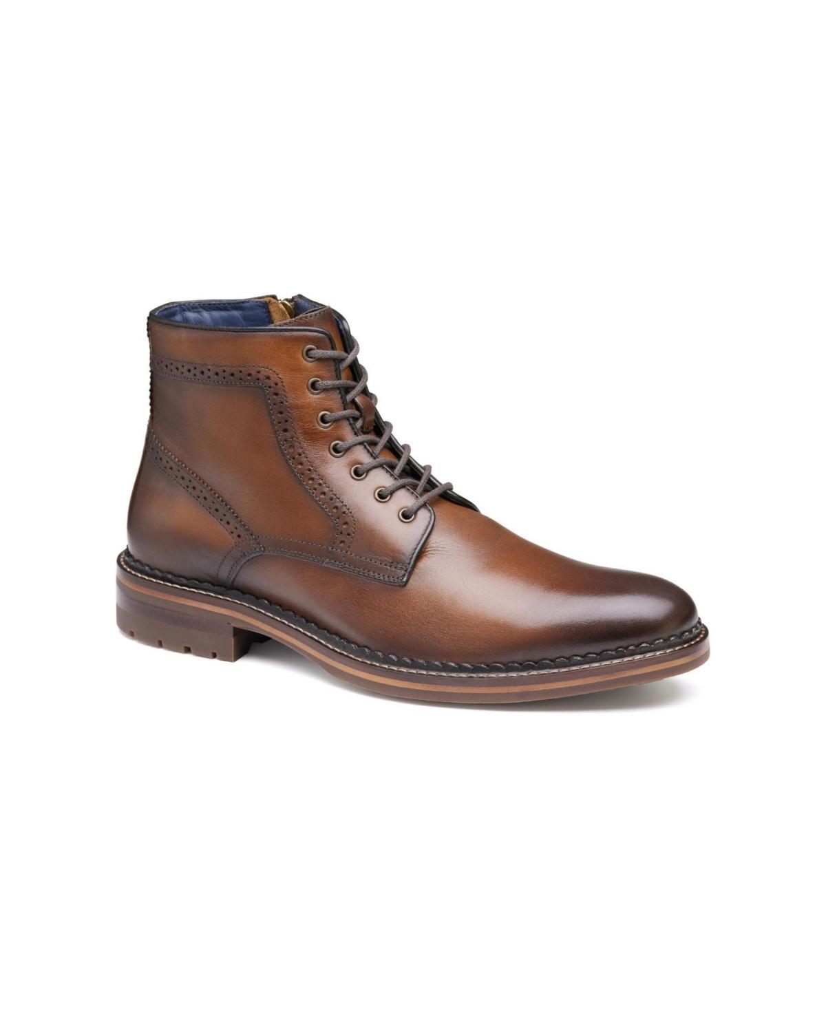 Johnston & Murphy Mens Benton Leather Plain Toe Boots Product Image