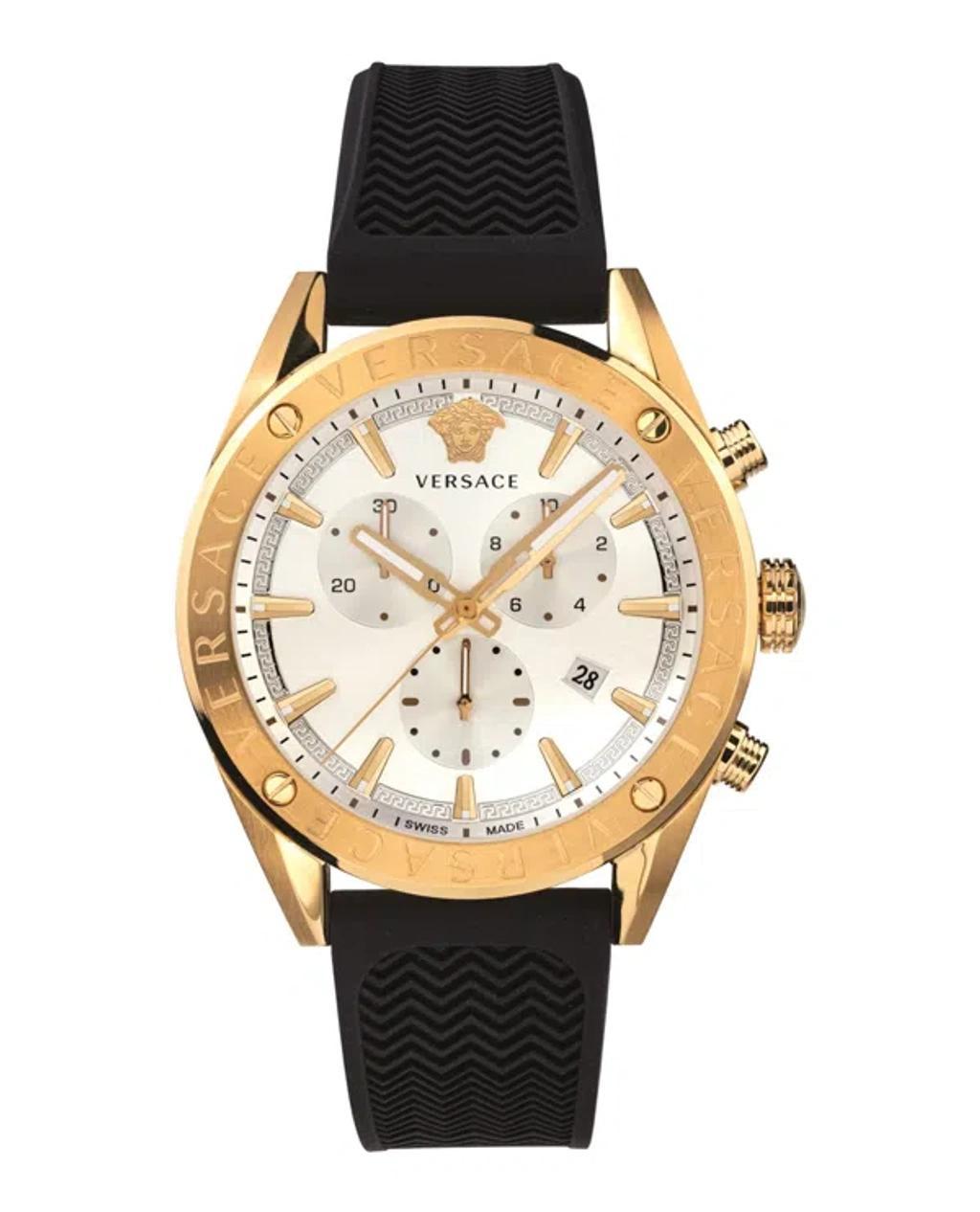 V-chrono Silicone Watch In Gold Product Image