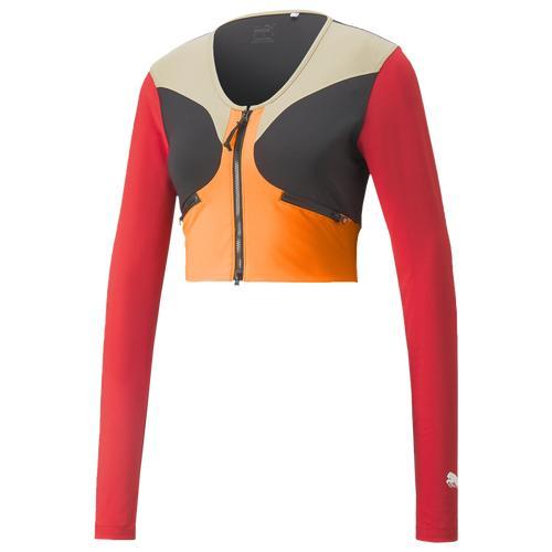 PUMA Womens Unity Crop - Red/Black Product Image