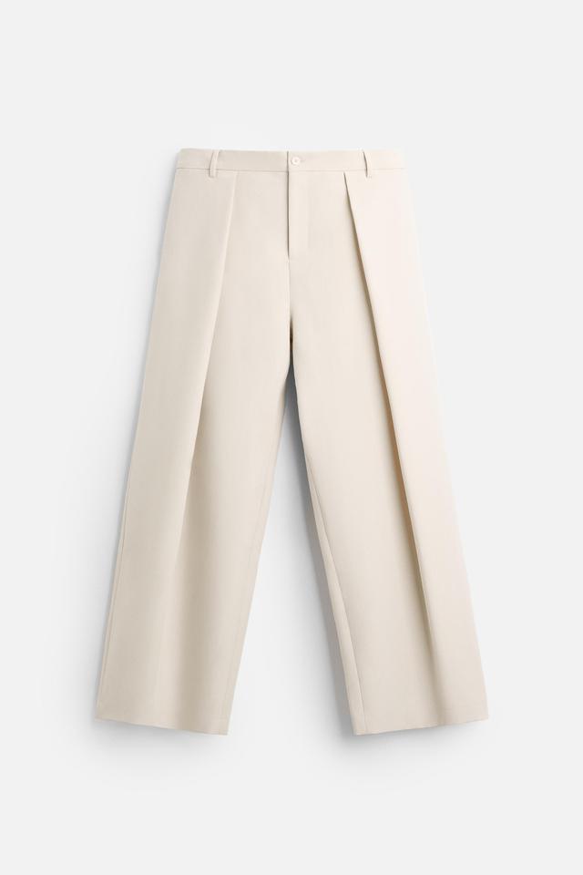 PLEATED WIDE FIT PANTS Product Image