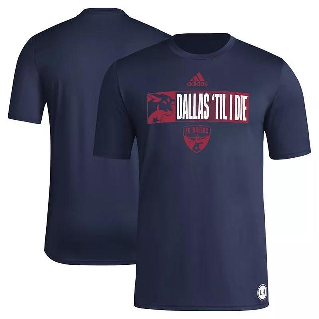 Mens adidas Navy FC Dallas 2024 Jersey Hook AEROREADY T-Shirt Fcd Blue Product Image