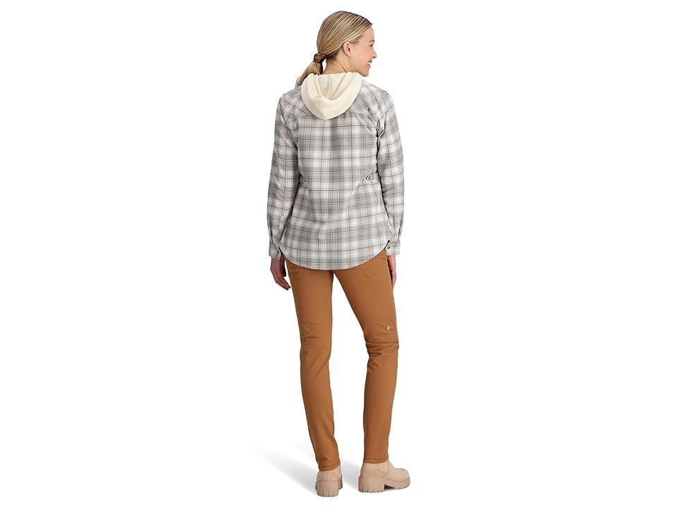 Royal Robbins Lieback Flex Tunic Long Sleeve (Ivory Rush Creek Plaid) Women's Clothing product image