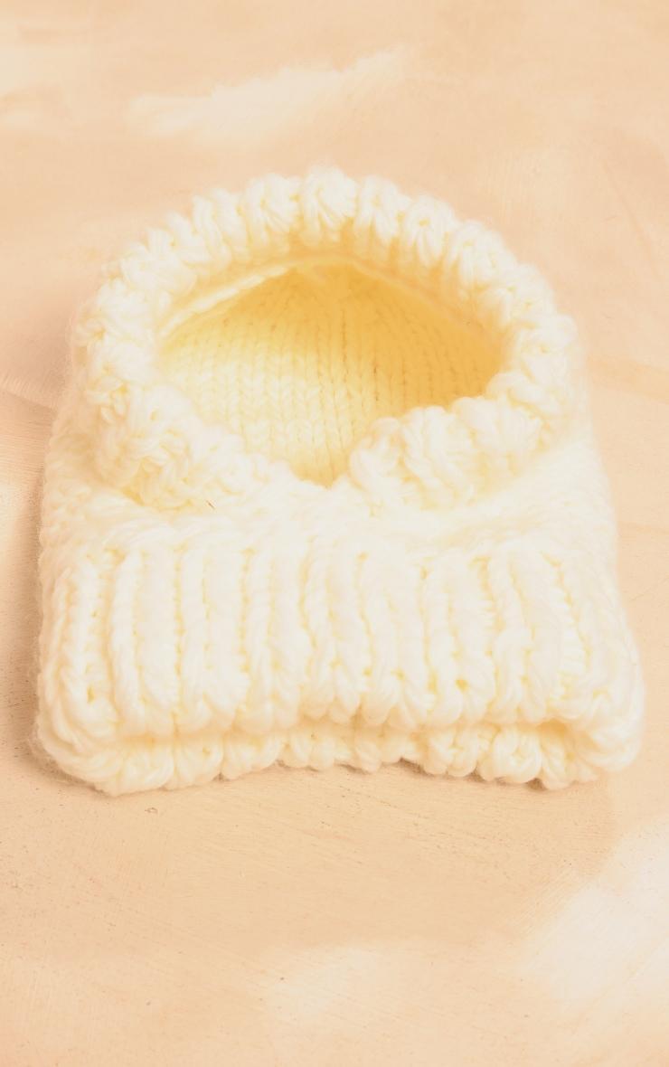 Cream Chunky Knit Snood product image