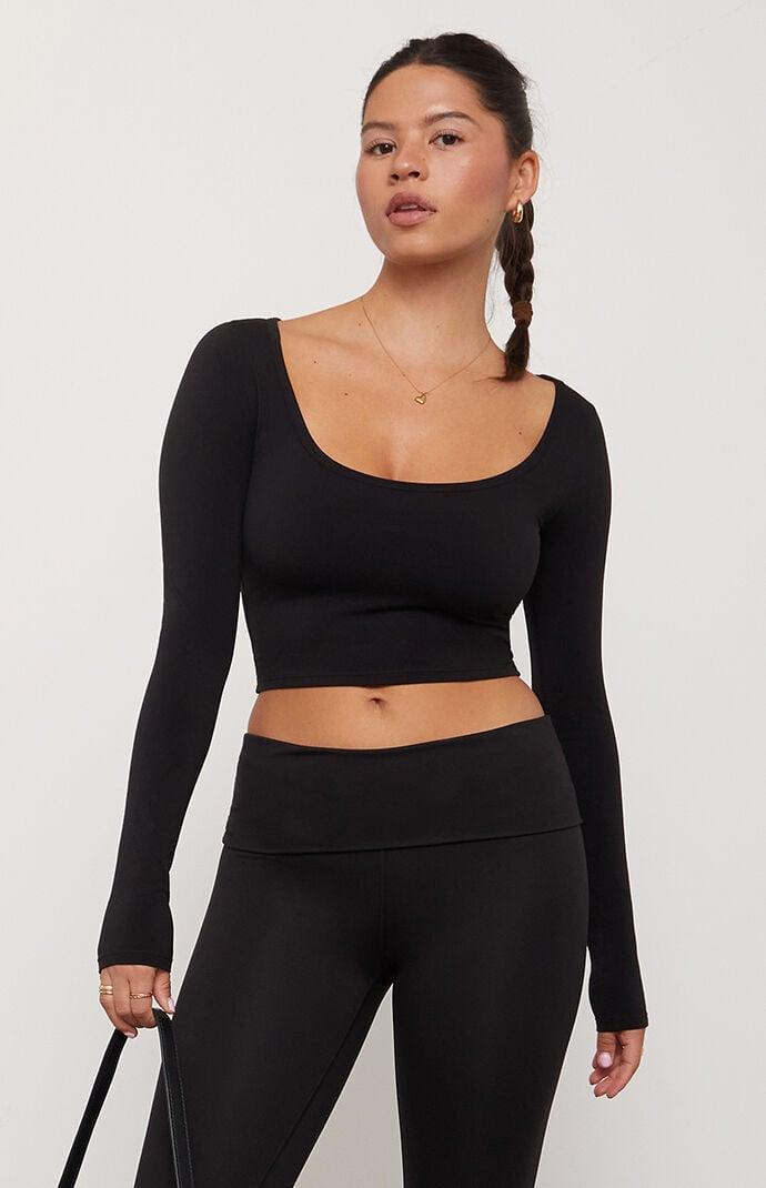 PAC 1980 Womens Active Christy Long Sleeve Crop Top product image