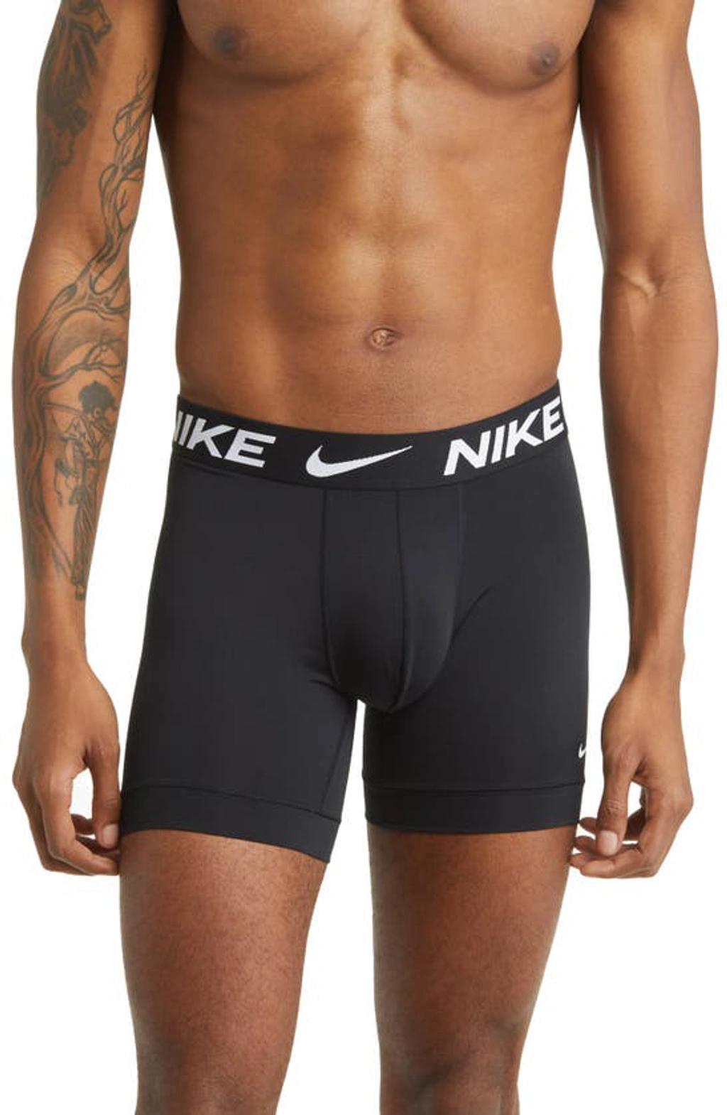 NIKE 3-pack Long Boxer Briefs In Black Product Image