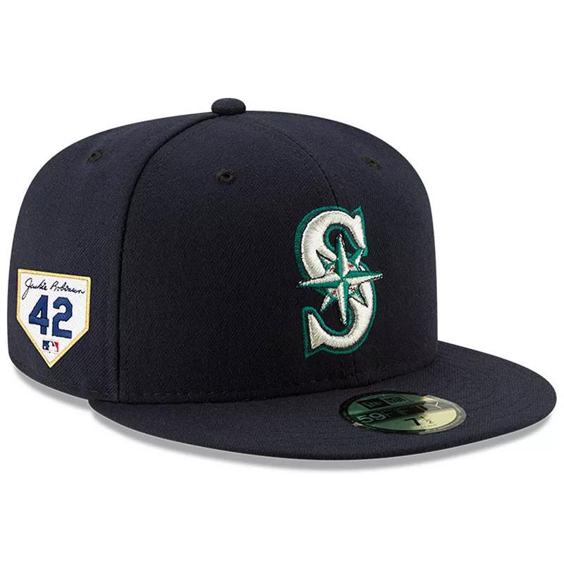 Mens New Era Seattle Mariners 2023 Jackie Robinson Day 59FIFTY Fitted Hat Blue Product Image