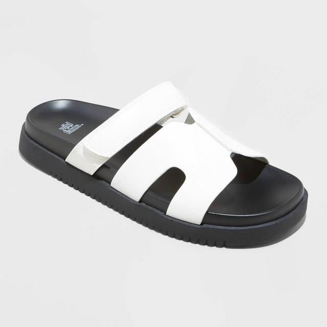 Womens Hayley Slide Sandals - Wild Fable White 5 Product Image