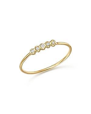 Zoe Chicco 14K Yellow Gold Bezel Diamond Ring Product Image